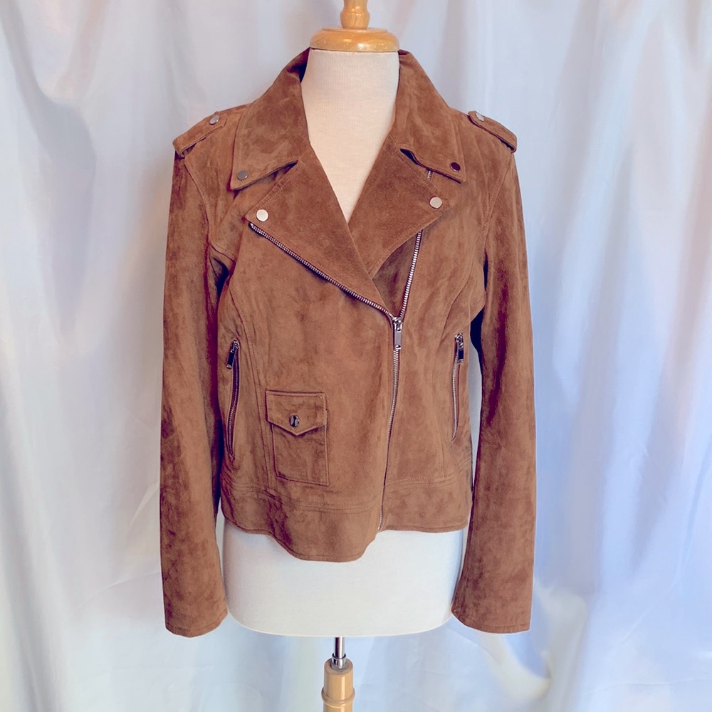 CoffeeShop Suede Brown Leather Jacket